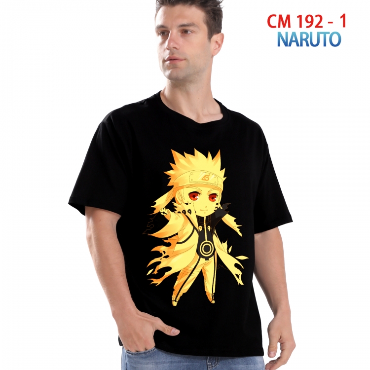 Naruto Printed short-sleeved cotton T-shirt from S to 4XL 192 1