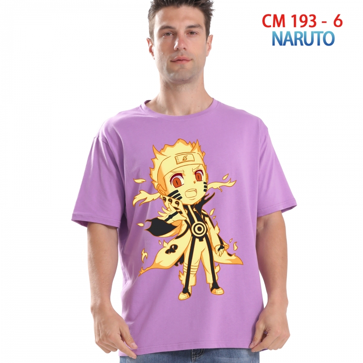 Naruto Printed short-sleeved cotton T-shirt from S to 4XL  193 6