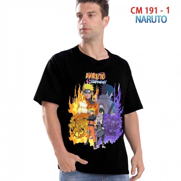Naruto Printed short-sleeved cotton T-shirt from S to 4XL  191 1