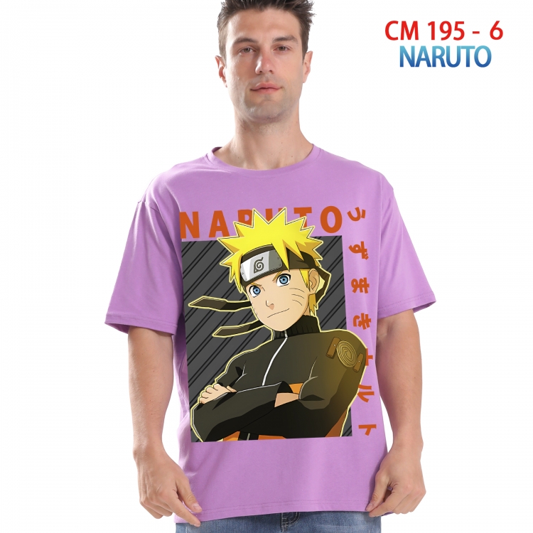 Naruto Printed short-sleeved cotton T-shirt from S to 4XL  195 6