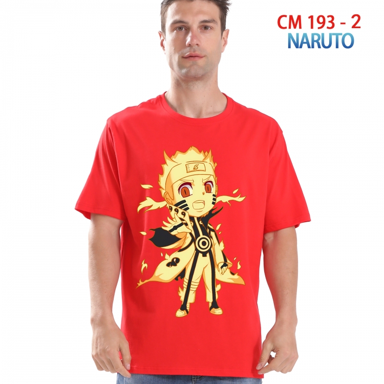 Naruto Printed short-sleeved cotton T-shirt from S to 4XL 193 2