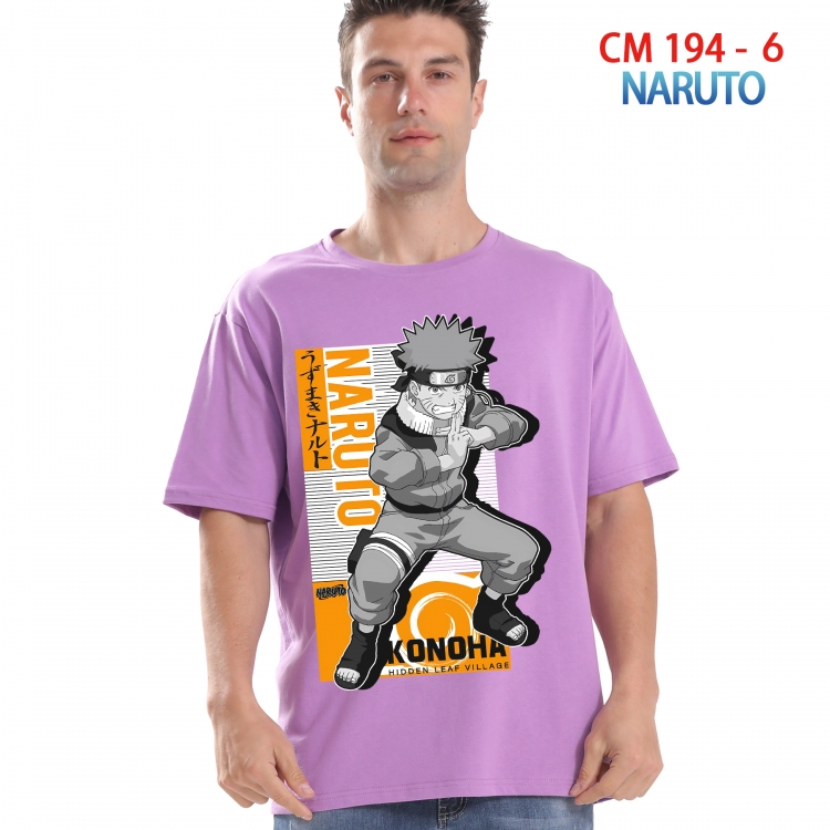 Naruto Printed short-sleeved cotton T-shirt from S to 4XL 194 6