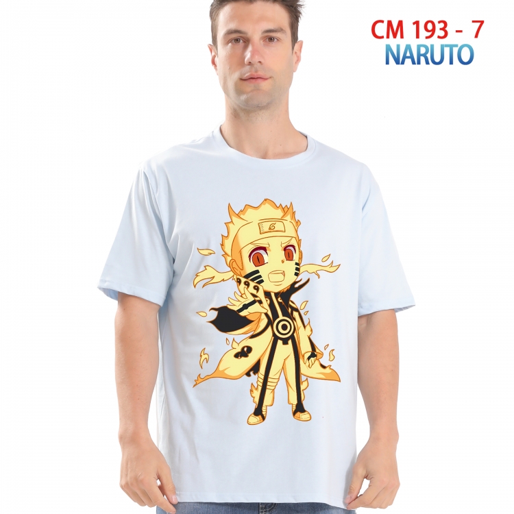 Naruto Printed short-sleeved cotton T-shirt from S to 4XL  193 7