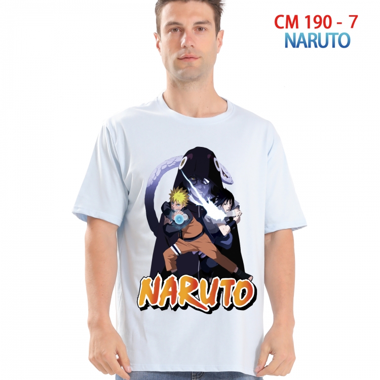 Naruto Printed short-sleeved cotton T-shirt from S to 4XL 190 7