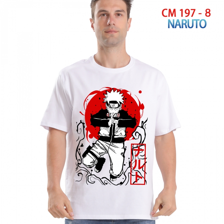 Naruto Printed short-sleeved cotton T-shirt from S to 4XL  197 8