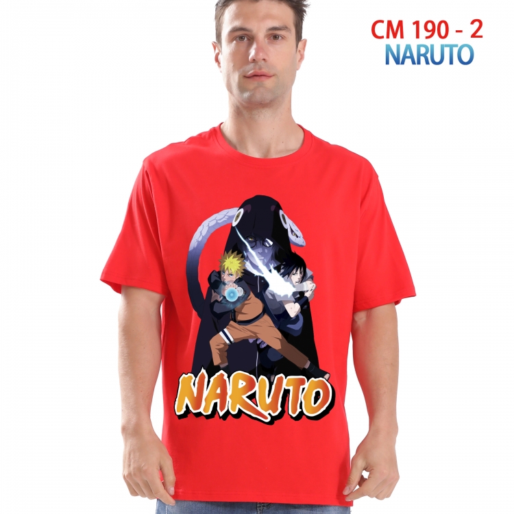 Naruto Printed short-sleeved cotton T-shirt from S to 4XL 190 2