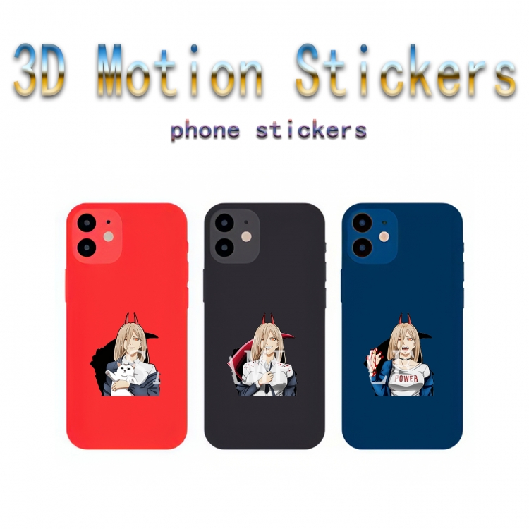 Chainsaw man Mobile phone small size magic 3D raster HD variable map animation stickers price for 5 pcs