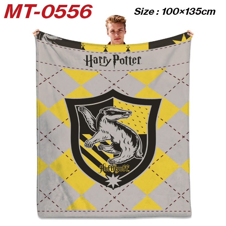 Harry Potter Anime flannel blanket air conditioner quilt double-sided printing 100x135cm MT-0556