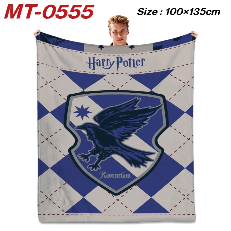Harry Potter Anime flannel blanket air conditioner quilt double-sided printing 100x135cm MT-0555
