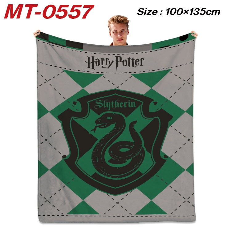 Harry Potter Anime flannel blanket air conditioner quilt double-sided printing 100x135cm MT-0557