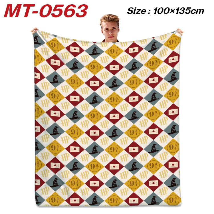 Harry Potter Anime flannel blanket air conditioner quilt double-sided printing 100x135cm  MT-0563