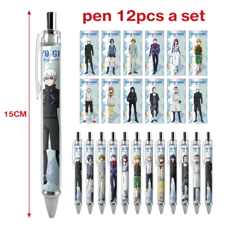 Tokyo Ghoul anime peripheral student ballpoint pen a set of 12
