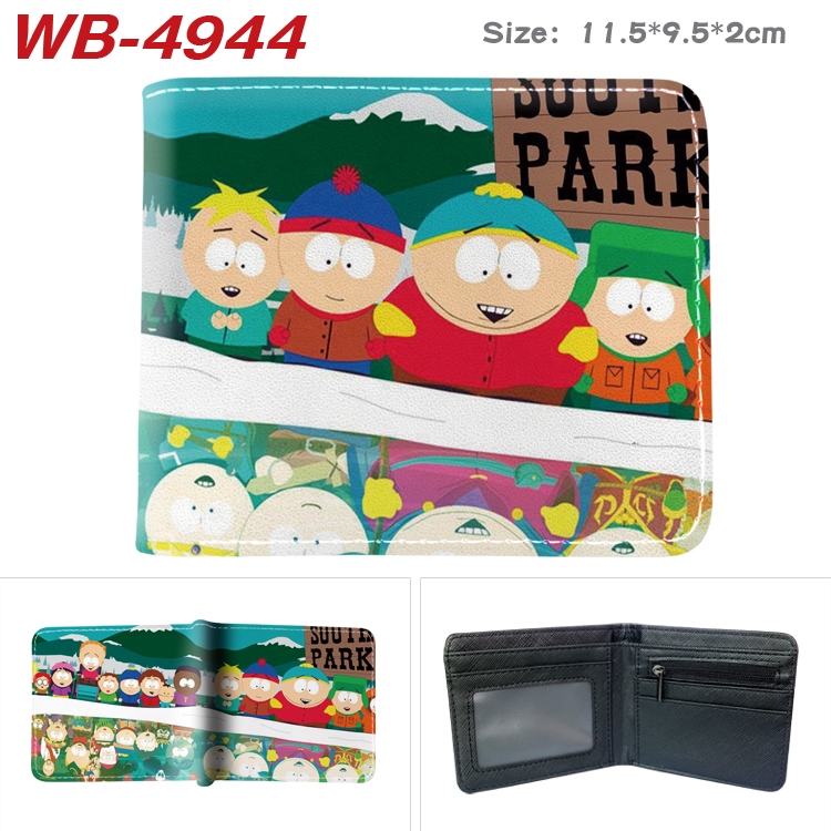 South Park Animation color PU leather half fold wallet 11.5X9X2CM WB-4944A
