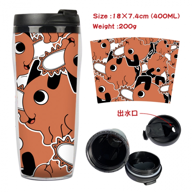 Chainsaw man Anime Starbucks leak proof and insulated cup 18X7.4CM 400ML