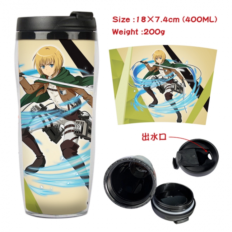 Shingeki no Kyojin Anime Starbucks leak proof and insulated cup 18X7.4CM 400ML