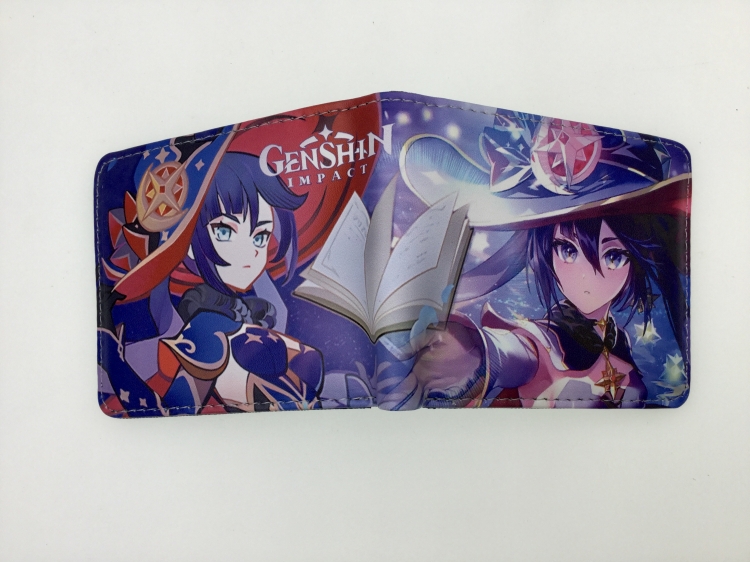 Genshin Impact Anime Short card bag wallet 11X9.5CM B1449