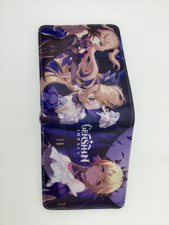 Genshin Impact Anime Short card bag wallet 11X9.5CM B1432