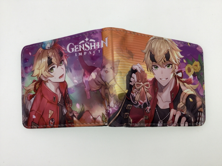 Genshin Impact Anime Short card bag wallet 11X9.5CM B1458