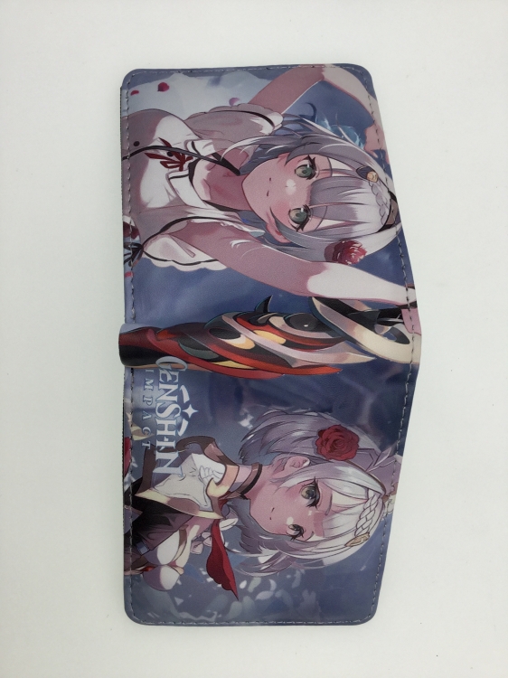 Genshin Impact Anime Short card bag wallet 11X9.5CM B1451