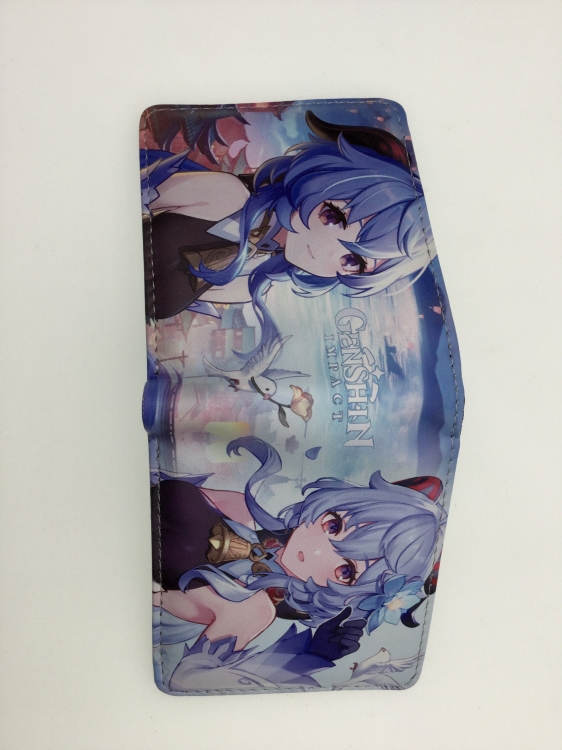 Genshin Impact Anime Short card bag wallet 11X9.5CM B1446