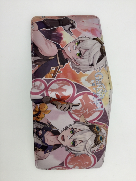 Genshin Impact Anime Short card bag wallet 11X9.5CM B1447