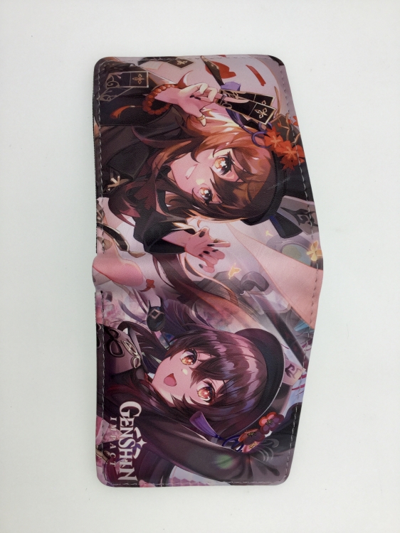 Genshin Impact Anime Short card bag wallet 11X9.5CM B1435