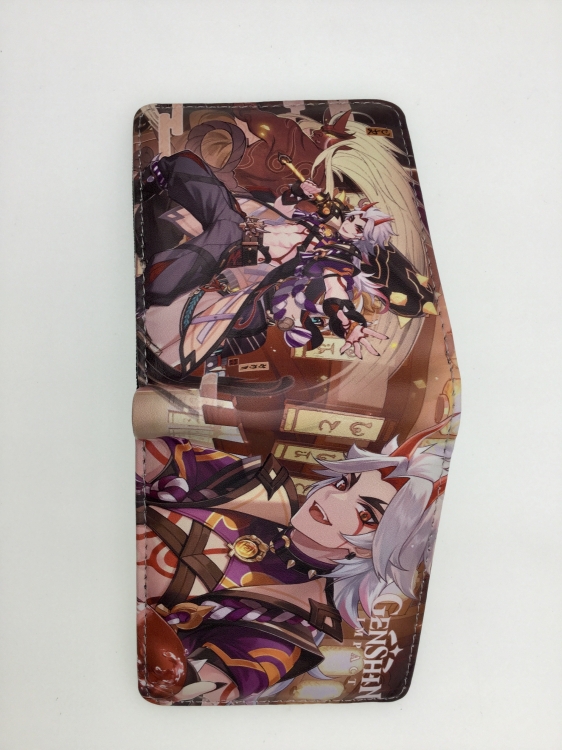 Genshin Impact Anime Short card bag wallet 11X9.5CM B1436