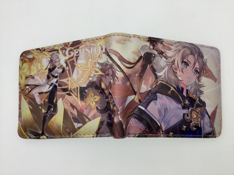 Genshin Impact Anime Short card bag wallet 11X9.5CM B1424