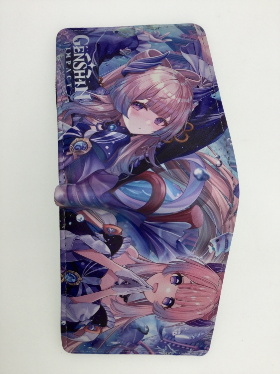 Genshin Impact Anime Short card bag wallet 11X9.5CM B1463