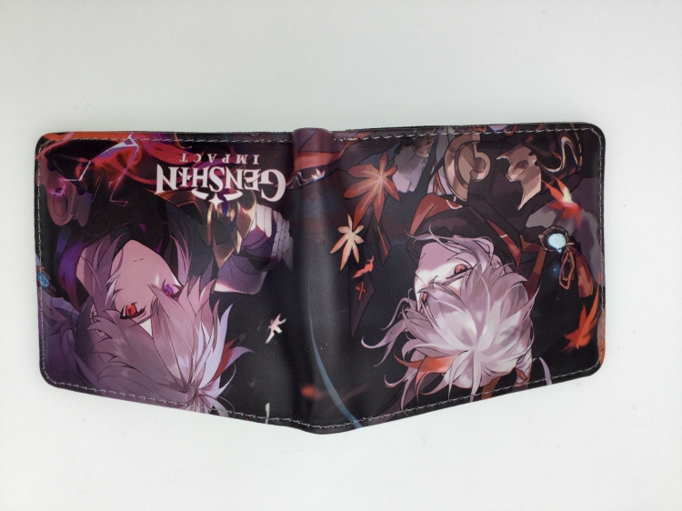 Genshin Impact Anime Short card bag wallet 11X9.5CM B1433