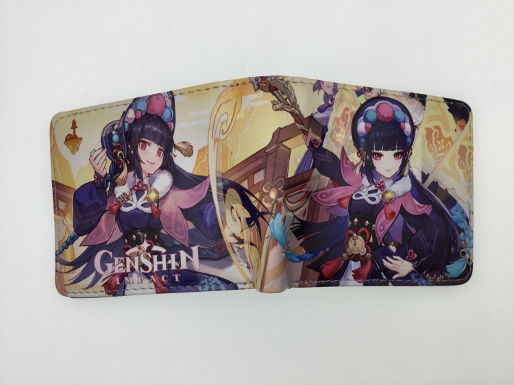 Genshin Impact Anime Short card bag wallet 11X9.5CM B1472