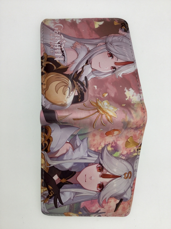 Genshin Impact Anime Short card bag wallet 11X9.5CM B1450