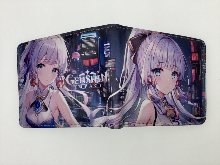 Genshin Impact Anime Short card bag wallet 11X9.5CM B1457