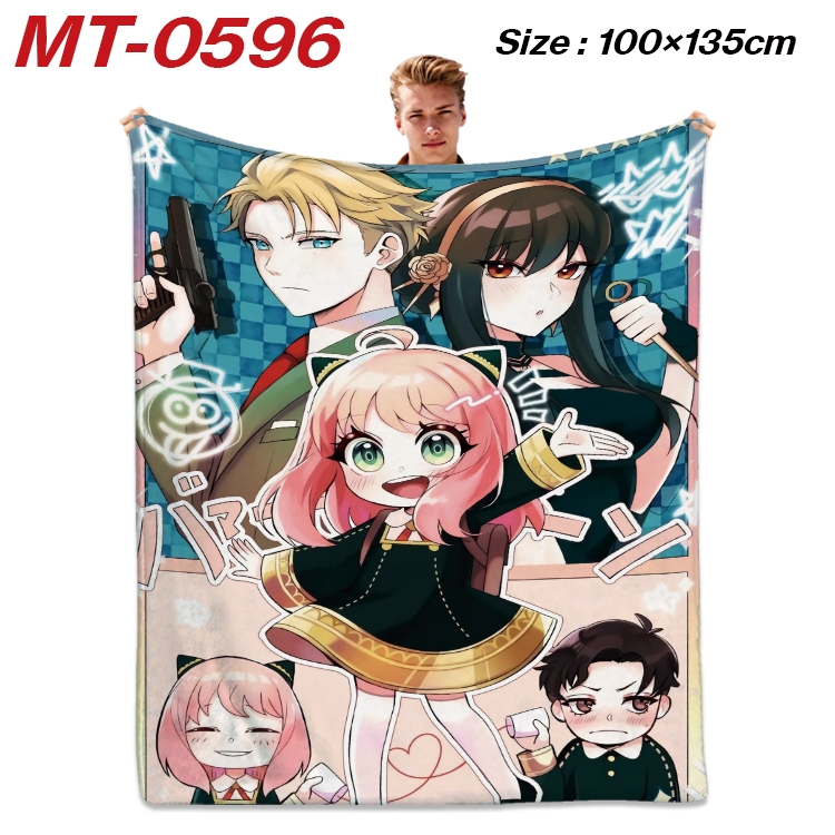 SPY×FAMILY Anime flannel blanket air conditioner quilt double-sided printing 100x135cm MT-0596