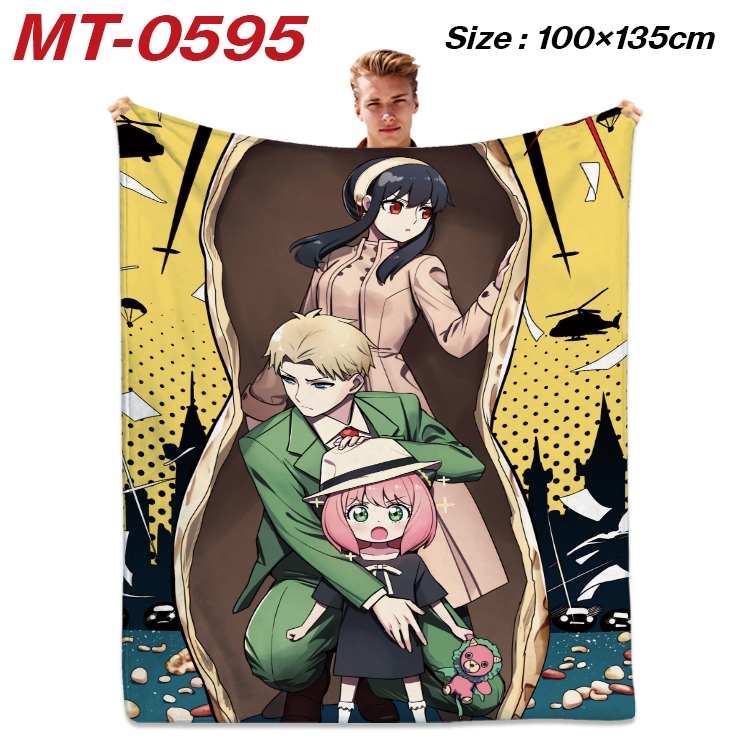 SPY×FAMILY Anime flannel blanket air conditioner quilt double-sided printing 100x135cm MT-0595