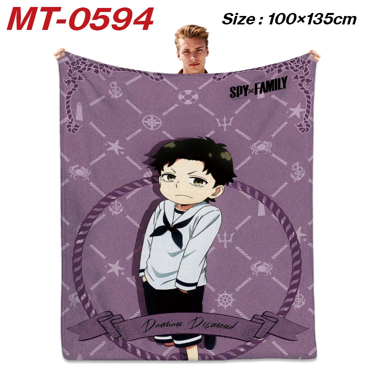 SPY×FAMILY Anime flannel blanket air conditioner quilt double-sided printing 100x135cm MT-0594