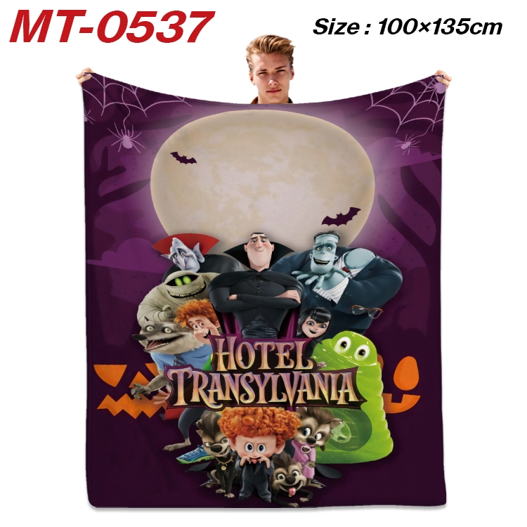 hotel Transylvania Anime flannel blanket air conditioner quilt double-sided printing 100x135cm MT-0537