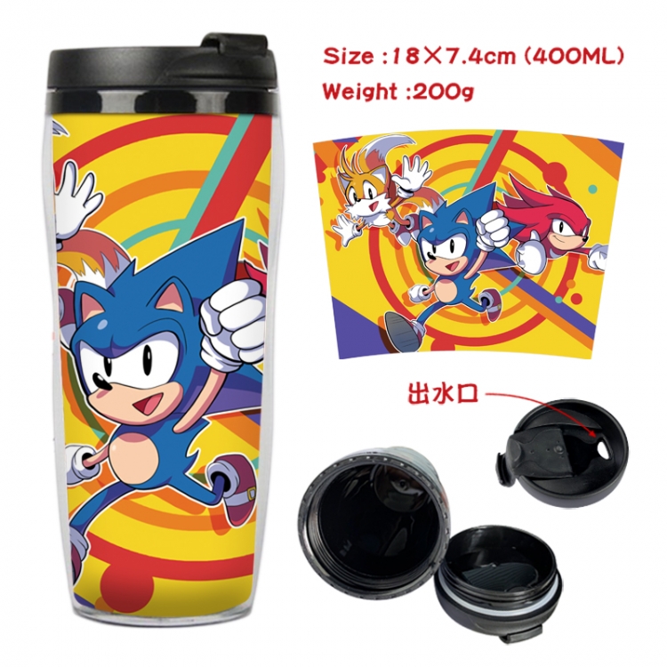 Sonic The Hedgehog Anime Starbucks leak proof and insulated cup 18X7.4CM 400ML 1A