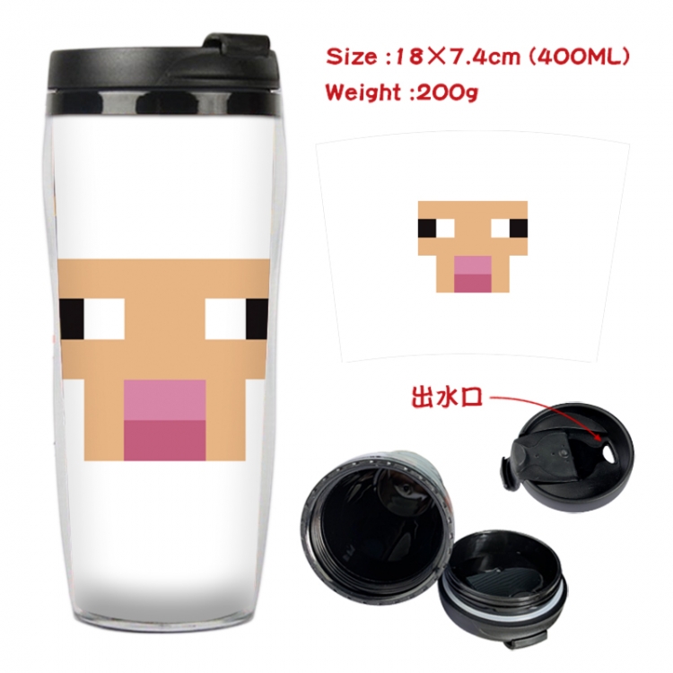 Minecraft Anime Starbucks leak proof and insulated cup 18X7.4CM 400ML 3A