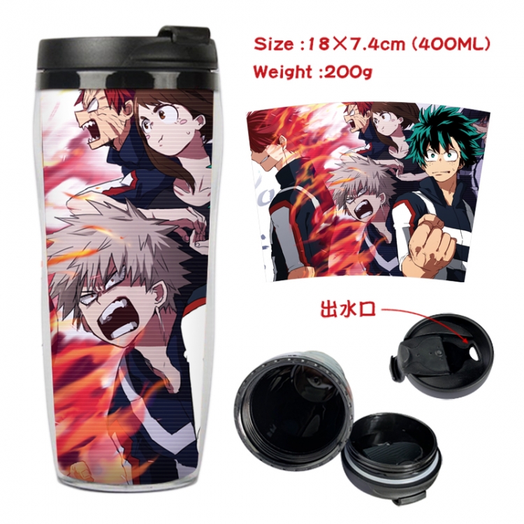 My Hero Academia Anime Starbucks leak proof and insulated cup 18X7.4CM 400ML 1A