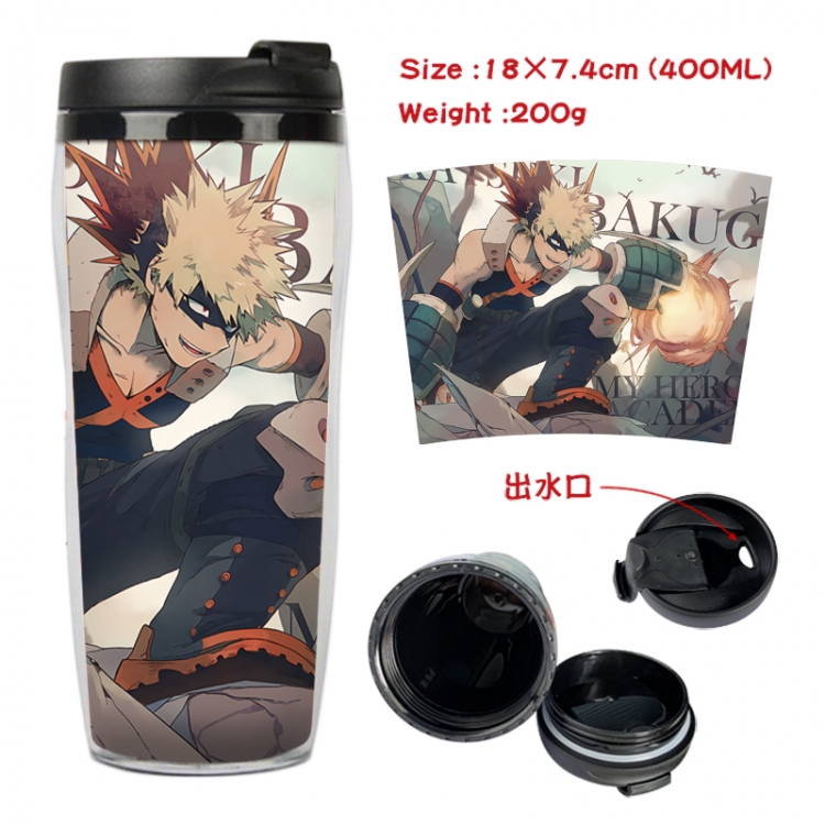 My Hero Academia Anime Starbucks leak proof and insulated cup 18X7.4CM 400ML 4A