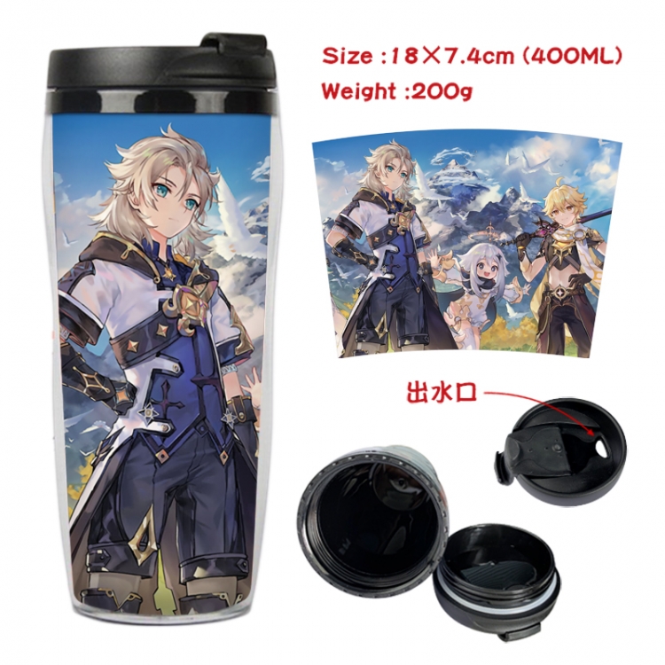 Genshin Impact Anime Starbucks leak proof and insulated cup 18X7.4CM 400ML 8A