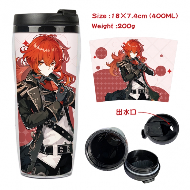 Genshin Impact Anime Starbucks leak proof and insulated cup 18X7.4CM 400ML 3A
