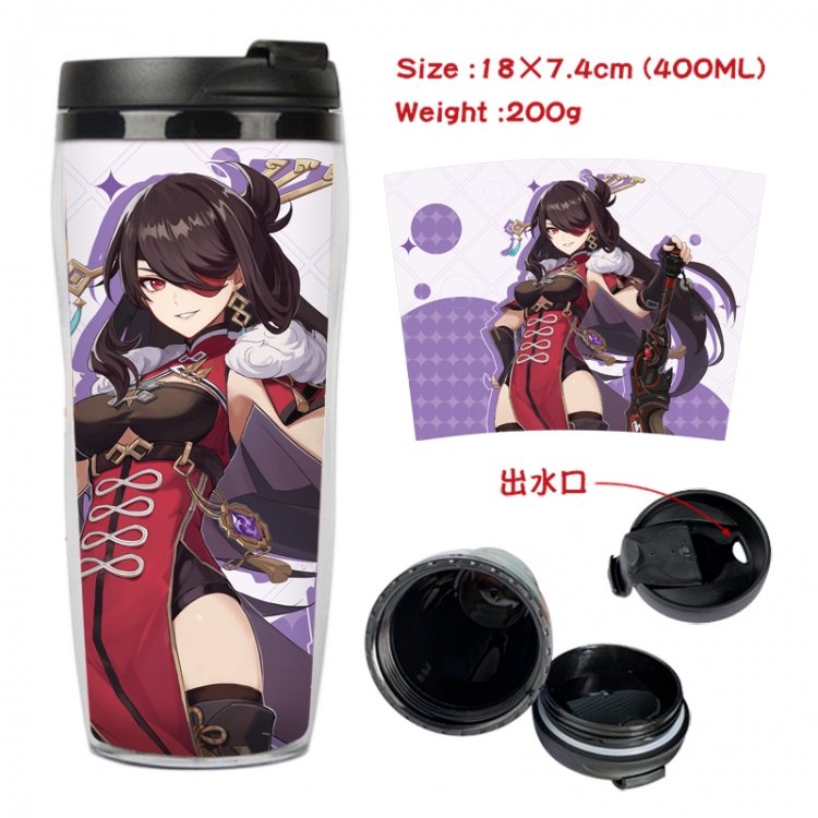 Genshin Impact Anime Starbucks leak proof and insulated cup 18X7.4CM 400ML 5A