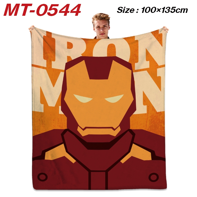 Marvel Hero  Anime flannel blanket air conditioner quilt double-sided printing 100x135cm  MT-0544