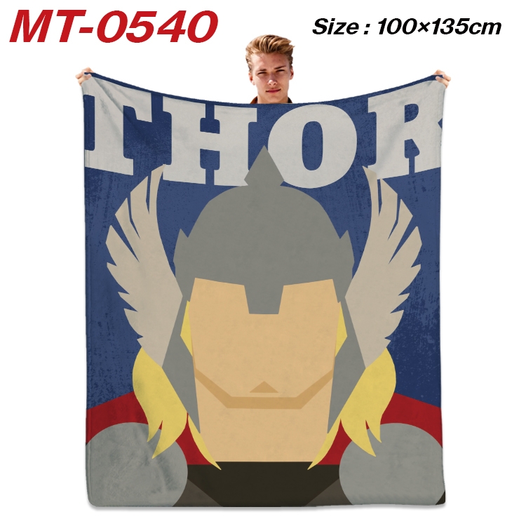 Marvel Hero  Anime flannel blanket air conditioner quilt double-sided printing 100x135cm MT-0540