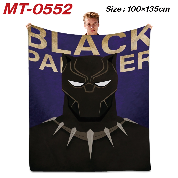 Marvel Hero  Anime flannel blanket air conditioner quilt double-sided printing 100x135cm MT-0552
