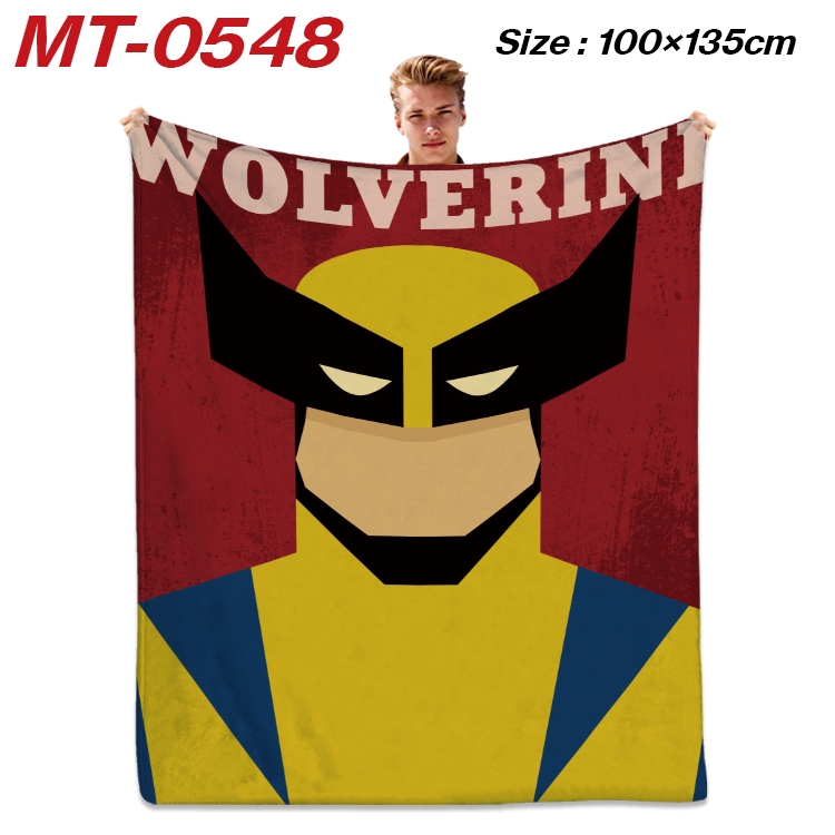 Marvel Hero  Anime flannel blanket air conditioner quilt double-sided printing 100x135cm MT-0548