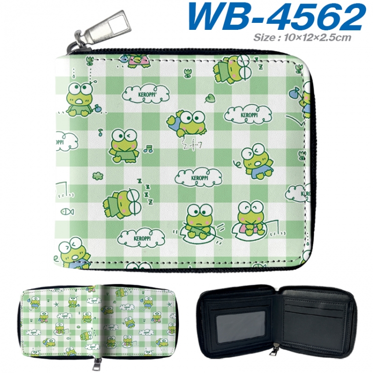 sanrio Anime color short full zip folding wallet 10x12x2.5cm  WB-4562A