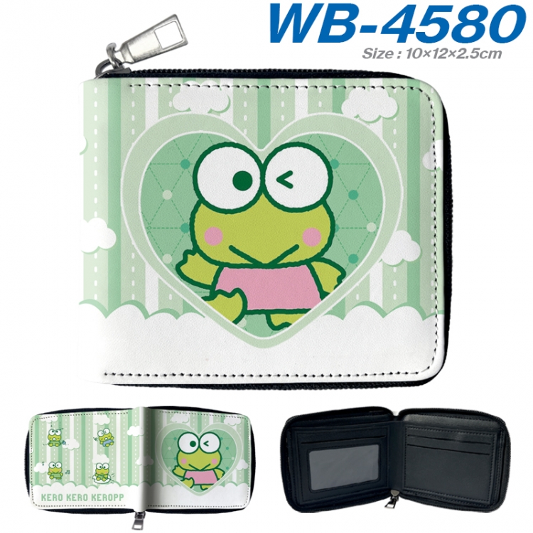 sanrio Anime color short full zip folding wallet 10x12x2.5cm WB-4580A